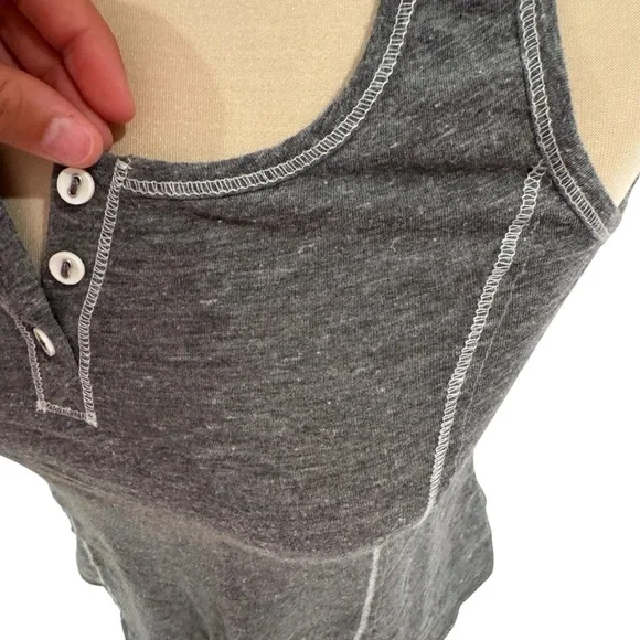 PJ SALVAGE Charcoal Tank Top - size xs - Picture 2 of 5